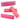 10-gaats mondharmonica voor beginners, roze etui