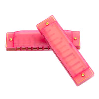 10-gaats mondharmonica voor beginners, roze etui (3)