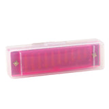 10-gaats mondharmonica voor beginners, roze etui (4)