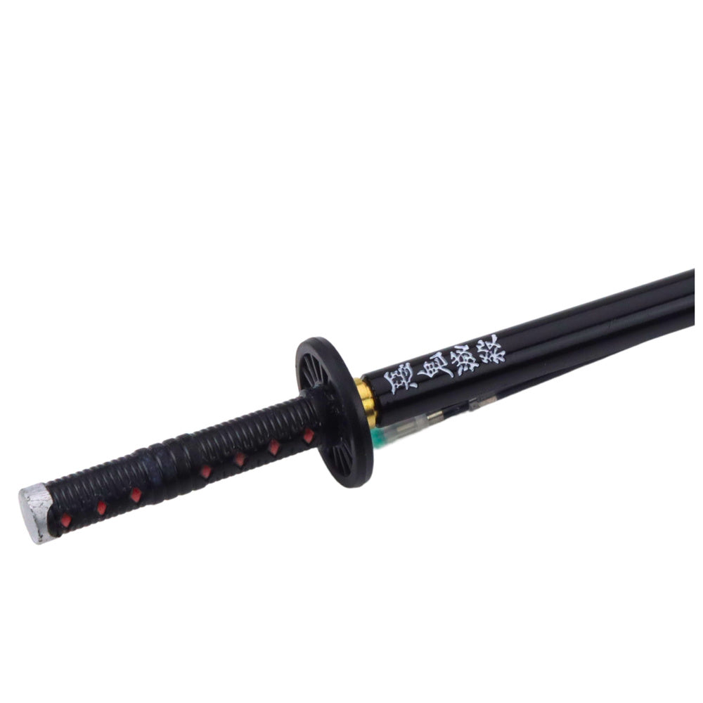 Katana zwaard pen anime metaal zwart inkt vervangbare vulling zwart (2)