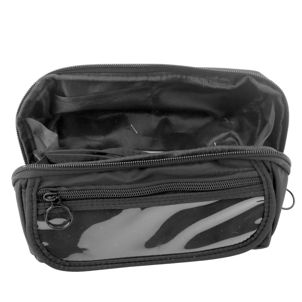 Etui schoolset, uitbreidbaar, ruim, zwart, 20x10cm (2)