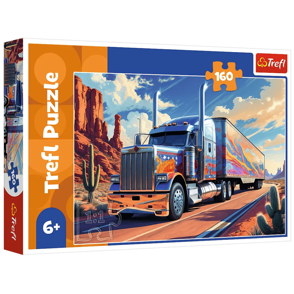 Puzzel 160 - Vrachtwagen op de weg Trefl 15413
