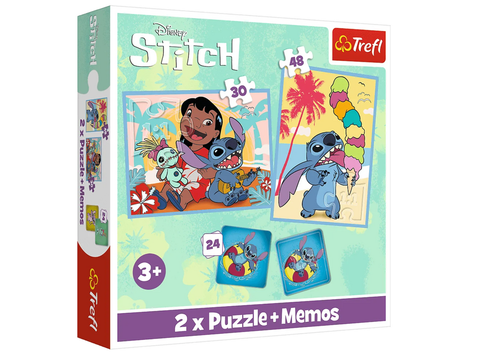Puzzle + Memos 2in1 Lilo & Stitch, Happy Trefl Day 93585