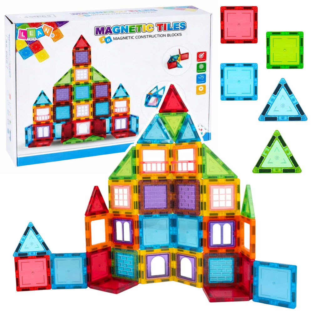 3D-magneetblokken constructiepuzzel kleurrijk 45 st