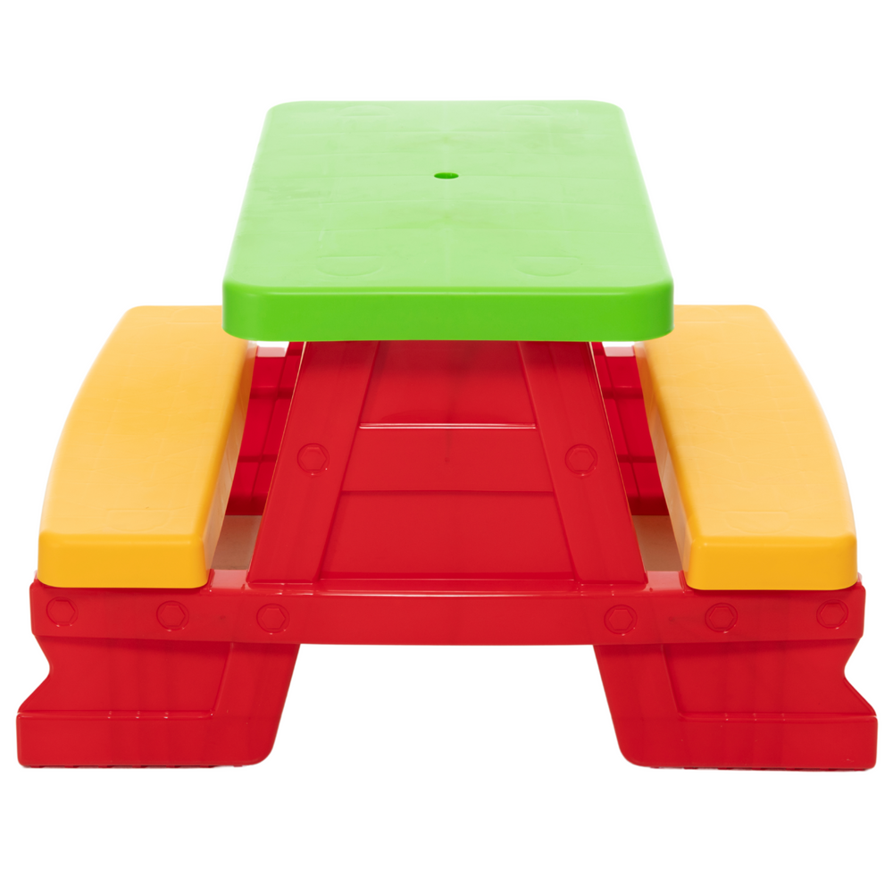 Dorex kindertafel- en bankset, rood 5067 (2)