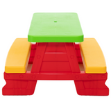 Dorex kindertafel- en bankset, rood 5067 (2)
