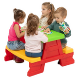 Dorex kindertafel- en bankset, rood 5067 (4)