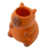 Capybara pennenhouder-figuur, bruin, 10 x 7 cm (2)