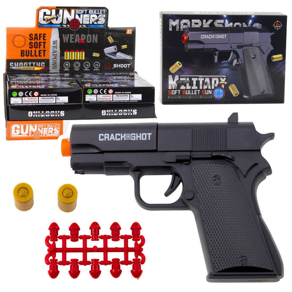 Mini-pistool voor kogels en patronen, zwart, 13,5 cm