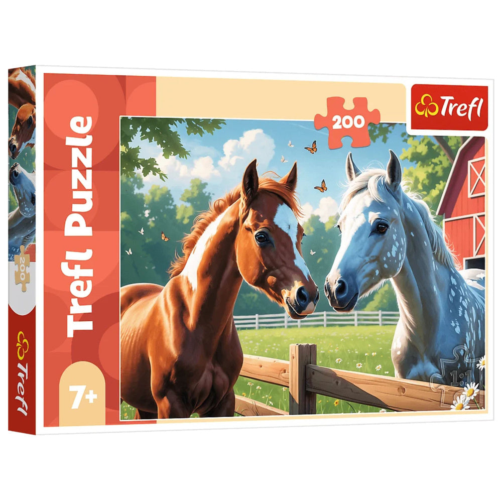 Puzzel 200 - Paarden op de open plek - Trefl 13328