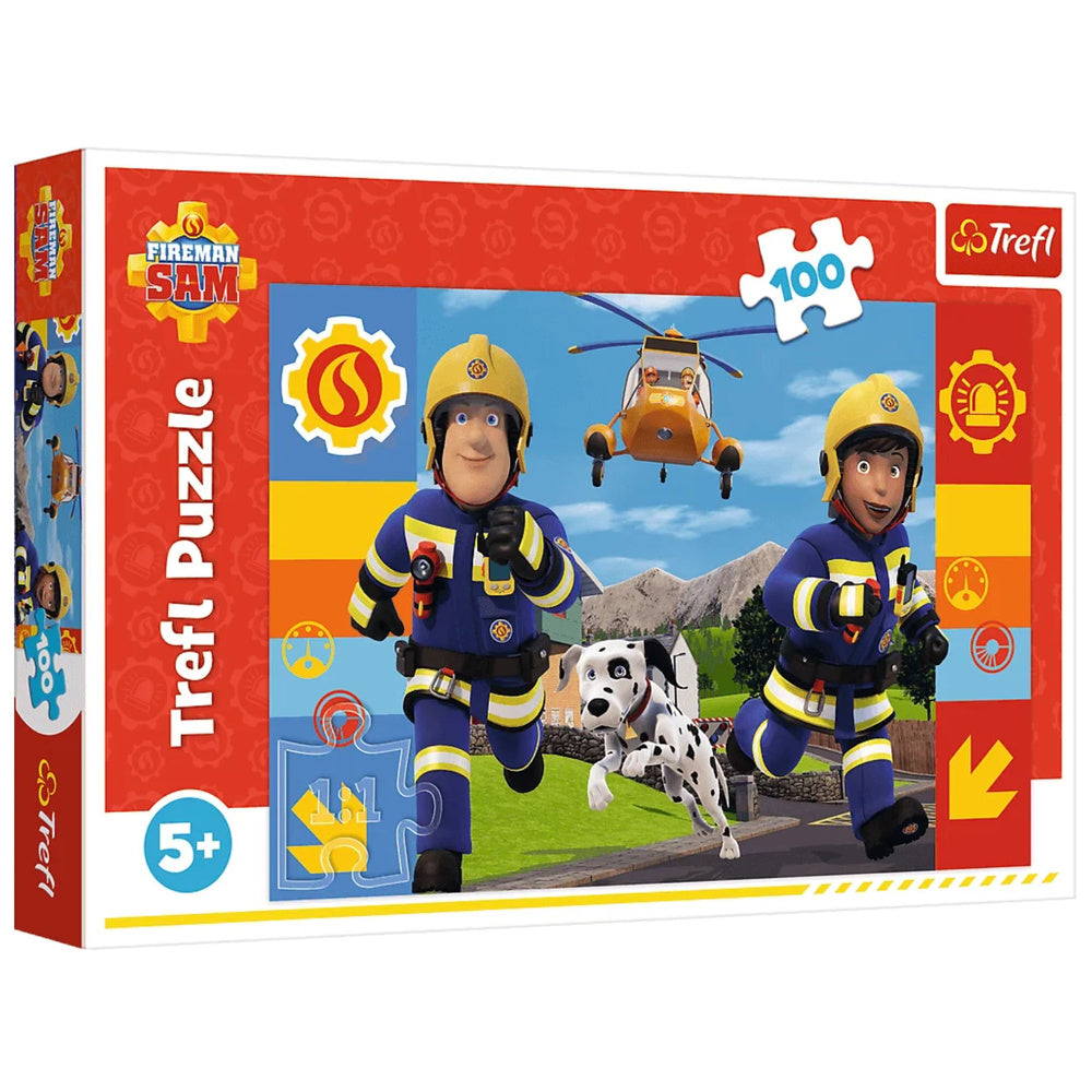 Puzzel 100 – De altijd behulpzame brandweerman Sam Trefl 16518