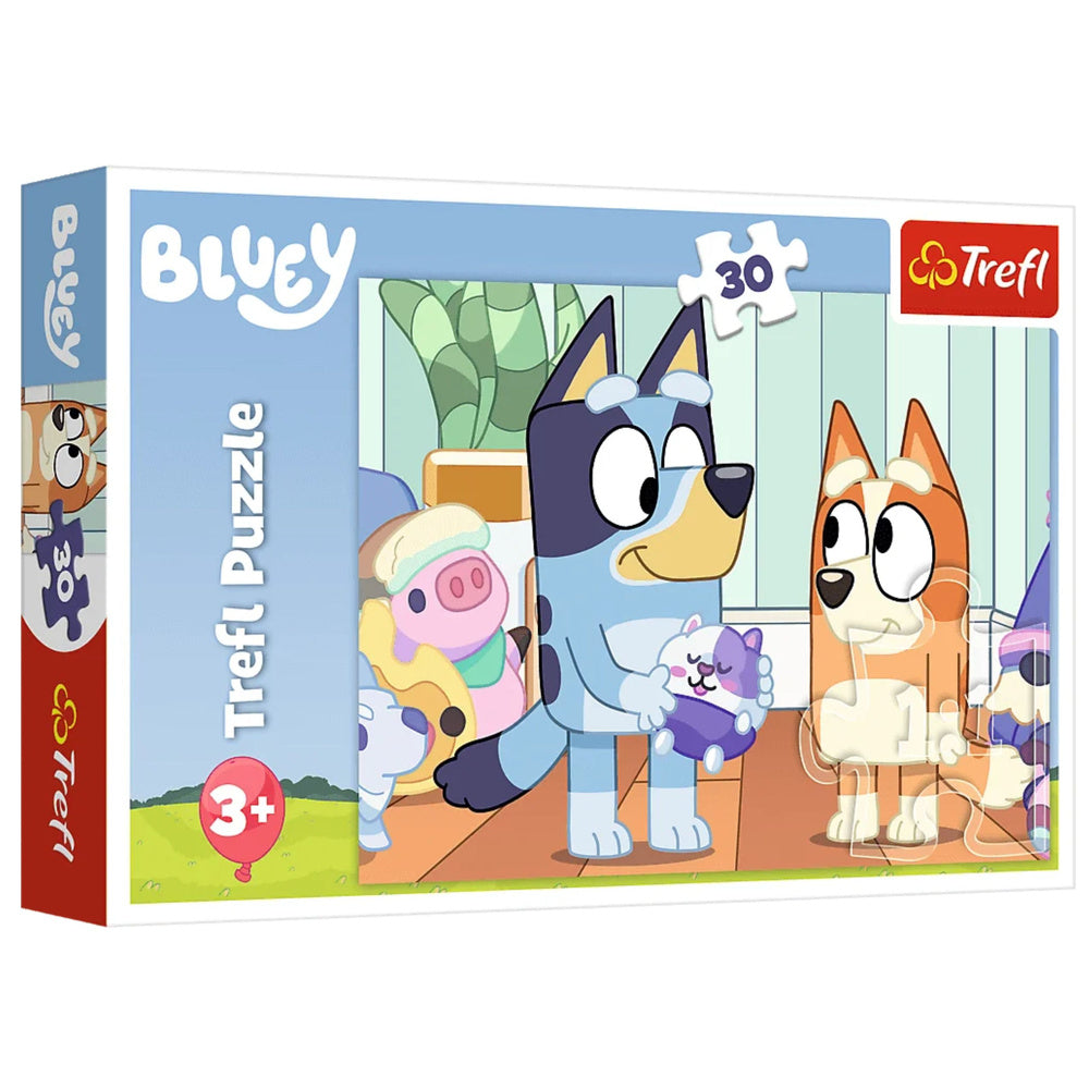 Puzzel - 30 - Met Bluey Trefl 18324 is het altijd leuk