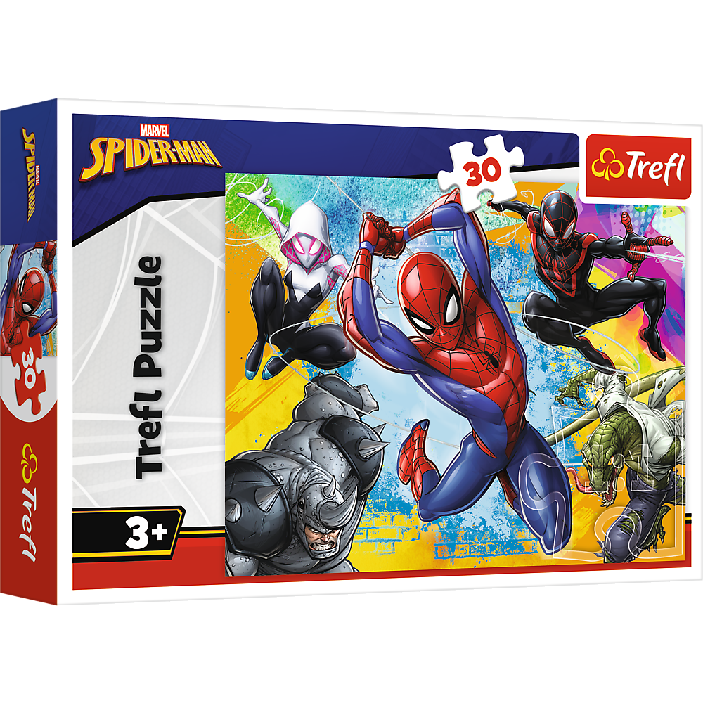 Puzzel 30 – Spider-Mans kleuren – Disney Marvel Spider-Man Trefl 18307