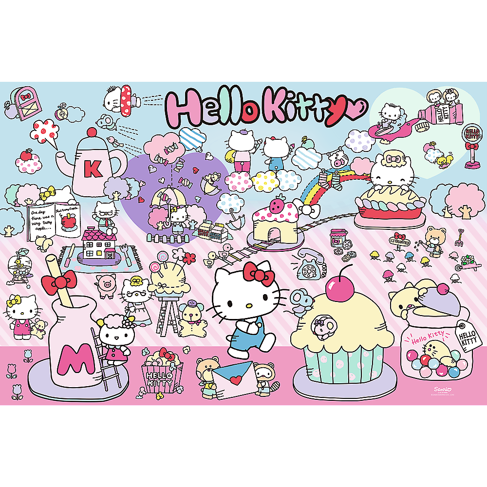 Puzzel – 300 stukjes – Ontdek de wereld van Hello Kitty – Hello Kitty Trefl 23031 (2)