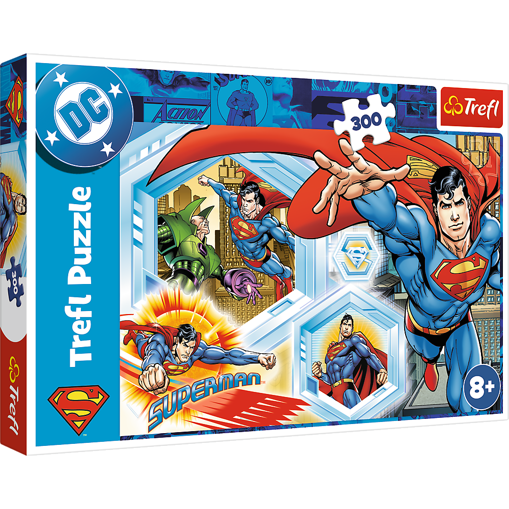 Puzzel 300 – Onverwoestbare Superman – Warner Superman Trefl 23032