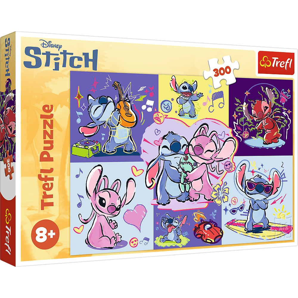 Puzzel – 300 stukjes – Gekke Stitch – Disney Lilo & Stitch Trefl 23033