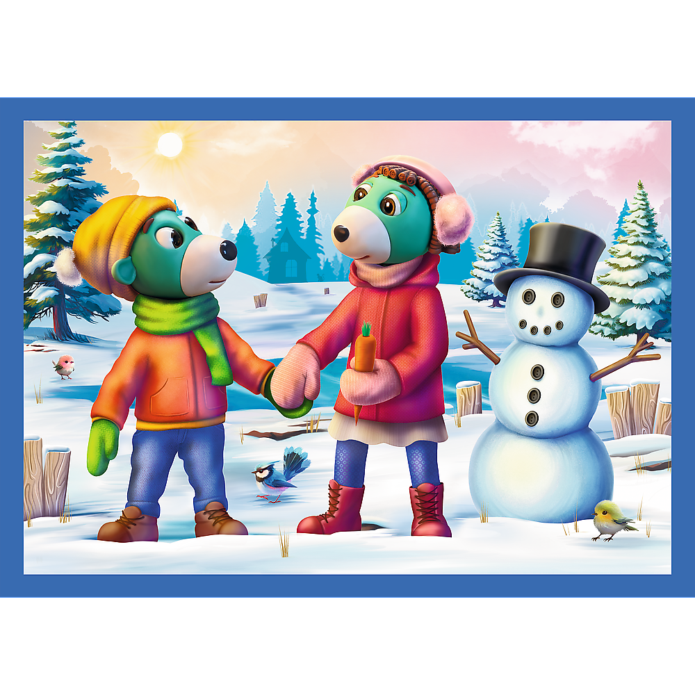 4-in-1 puzzel – Sneeuw bij de Trefliks – Trefl 34657 (2)