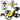 Mini-RC-drone Syma X36 vierassige acrobatische geel