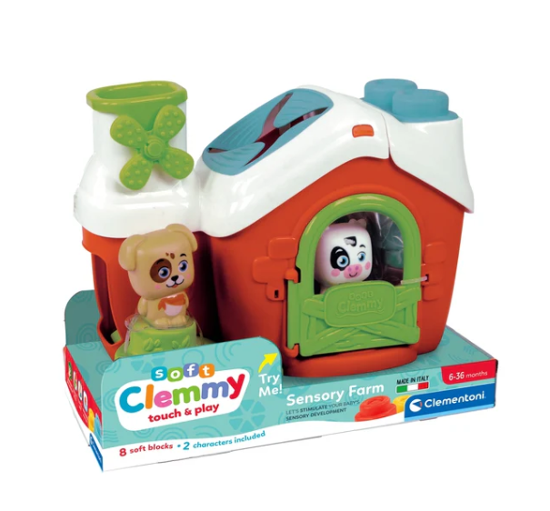 Clemmy Sensorische Boerderij Sorteerdoos Hond & Koe Clementoni 17993