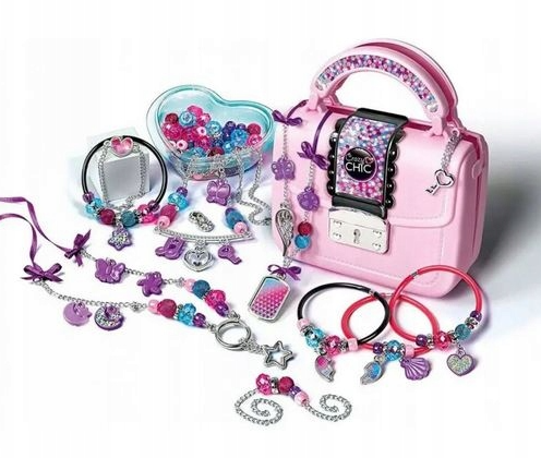 Crazy Chic DIY-set: Crazy handtas met kralen & armbandjes Clementoni 17651 (2)