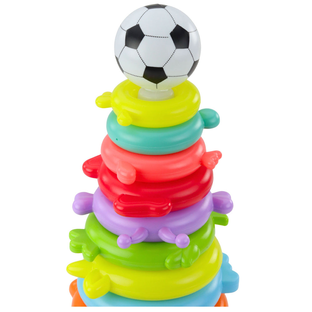 Educatief speelgoed piramide-puzzelbalstickers, 13 levels, kleurrijk (2)