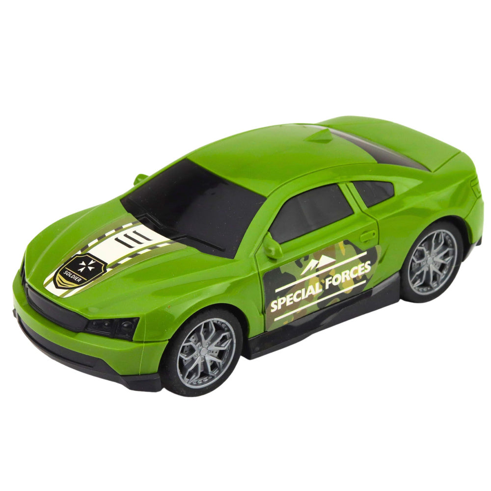 Militaire set: militaire vrachtwagen, takelwagen, auto, helikopter, lichten, geluid (5)