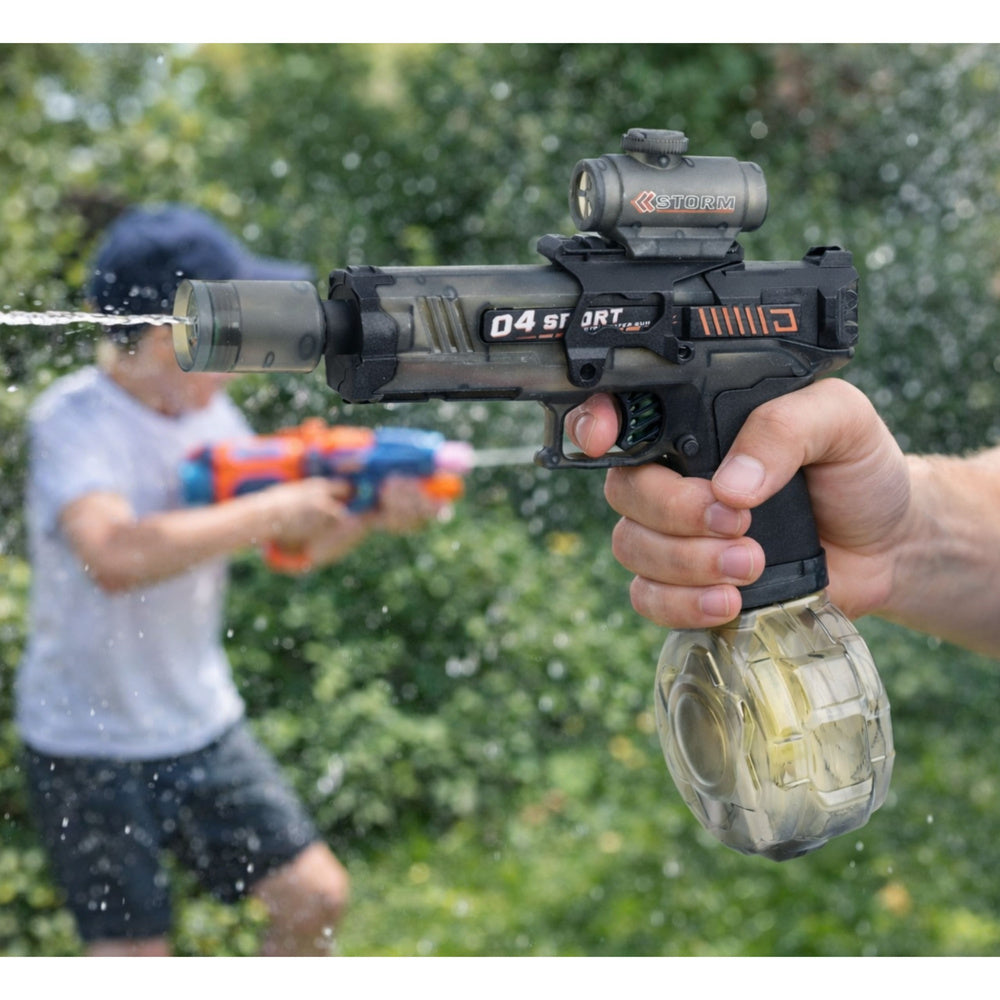 Elektrisch waterpistool, automatisch, zwart, bereik 7-9 m, 350 ml (3)