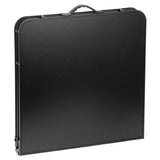 Kampeermeubelset, klaptafel, 4 krukjes, zwarte koffer (8)