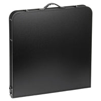 Kampeermeubelset, klaptafel, 4 krukjes, zwarte koffer (8)