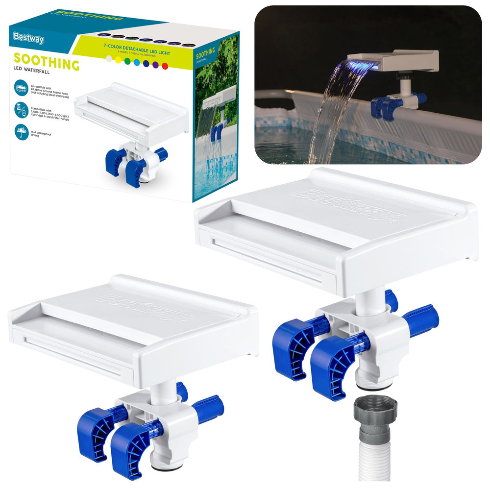 LED-zwembadfontein, 7 kleuren, 8 modi, IP67, Bestway 58619