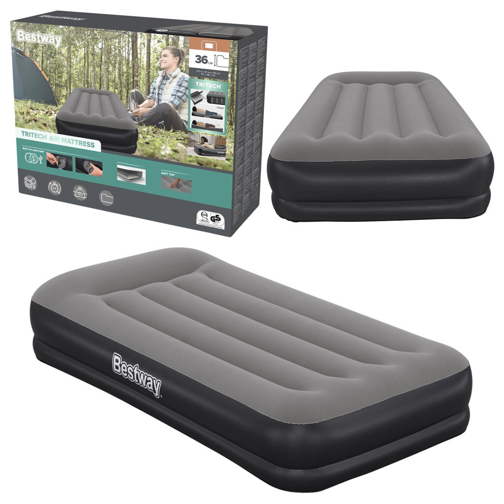 Tritech luchtbed 191x97cm Bestway 671BT eenpersoons luchtbed