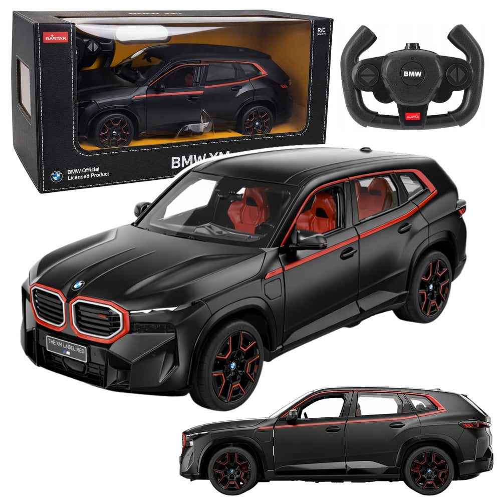 BMW XM op afstand bestuurbare auto RC Rastar zwart 1:14