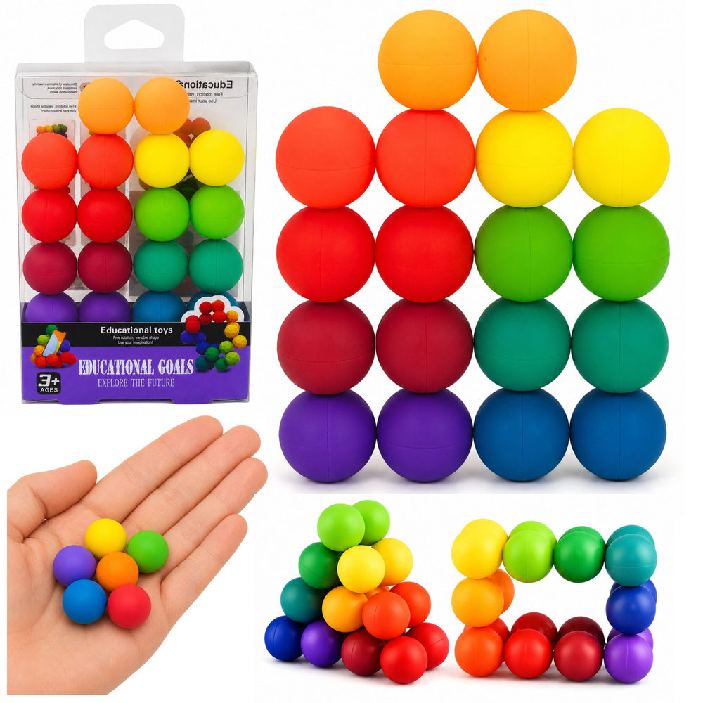 Manipulatieve anti-stressballen – Logisch arcadespel – Kleurrijk