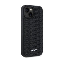 DKNY 3D Rubber Repeat Pattern - Hoesje voor iPhone 15 / 14 / 13 (Zwart) (4)