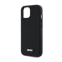 DKNY 3D Rubber Repeat Pattern - Hoesje voor iPhone 15 / 14 / 13 (Zwart) (6)