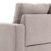 3-zits hoekbank, linnenlook, omkeerbare chaise longue, 193x136x85 cm, lichtgrijs (8)