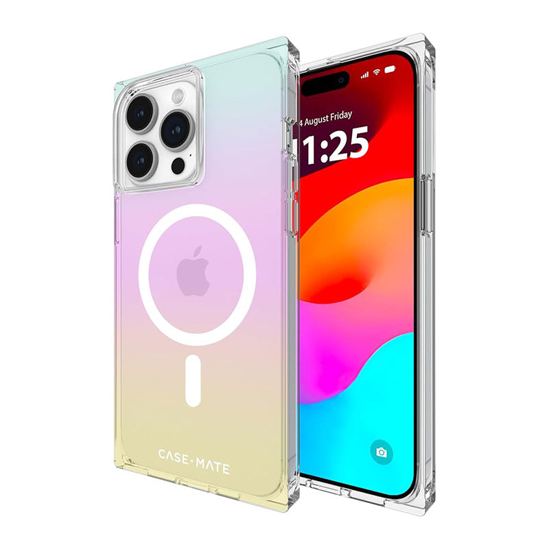 Case-Mate BLOX MagSafe - hoesje voor iPhone 15 Pro Max (Rainbow Frosting)