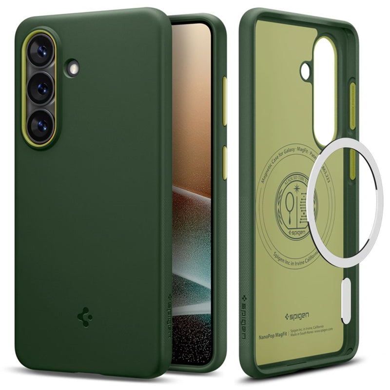 Spigen Nano Pop Mag MagSafe hoesje voor Samsung Galaxy S26 (avocadogroen) (2)