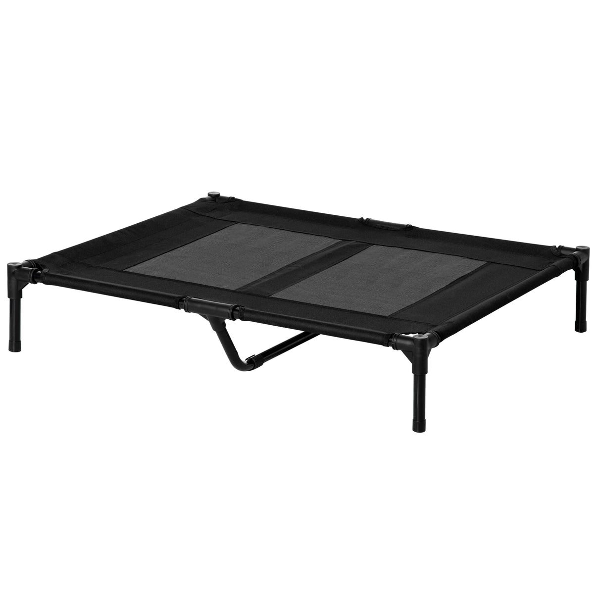 Hondenbed, outdoor hondenbed, opvouwbaar, ademend, zwart