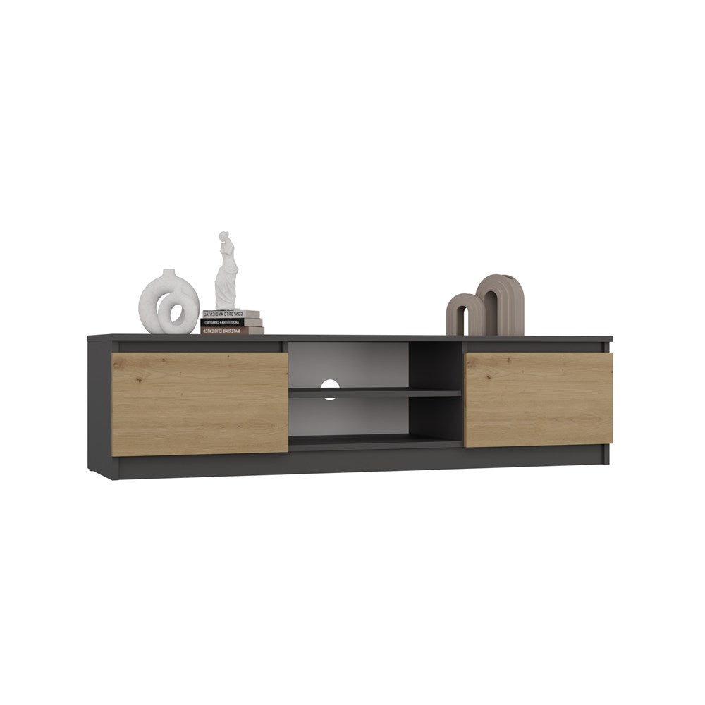 TV-Schrank Malwa 140 ANTHRAZIT ARTISAN – Produktabbildung 2