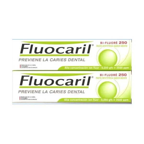 Fluocaril Tandpasta Muntsmaak Gaat Gaatjes Tegen 2x125ml