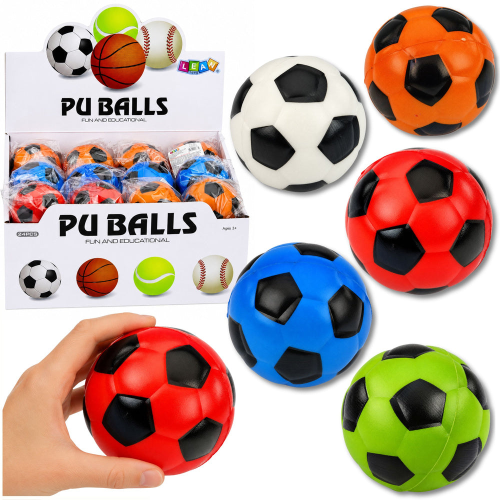 Schuimrubberen bal, stuiter- en kneedspeelbal, 6 cm