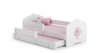 Kinderbett FALA BAR+SZU II 160x80 – Prinzessin mit Krone