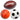 Set van 3 schuimballen (voetbal, basketbal, rugby), 10 cm