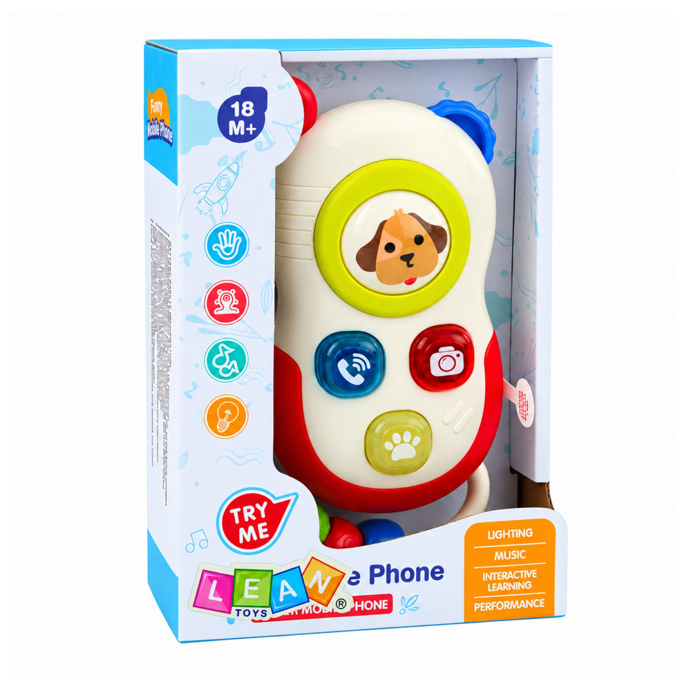 Interactieve telefoon voor peuters: bewegende elementen, lichtjes, geluiden (5)