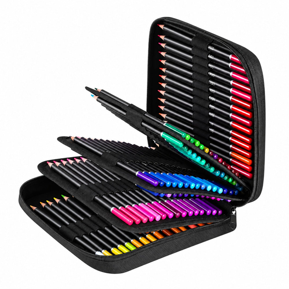 Set met potloden in etui, 2 schetsboeken, 120 stuks.