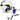 Trainingsvoetbal voor grasvelden, wit, patroon, 22 cm, maat 5
