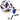Trainingsvoetbal voor grasvelden, wit, met patroon, 22 cm, maat 5
