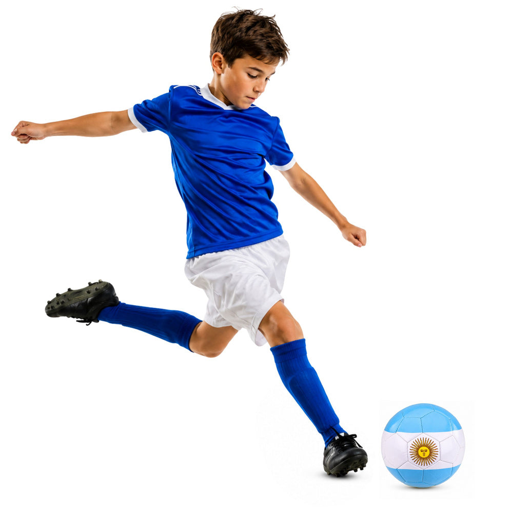 Trainingsvoetbal voor grasvelden, Argentijnse kleuren, 22 cm, maat 5 (2)
