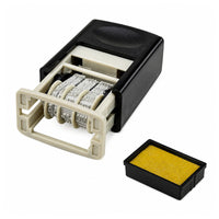 Automatische datumstempel, instelbare kantoordatumstempel, zwart (5)